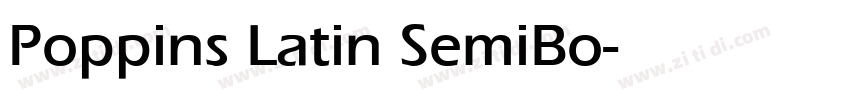 Poppins Latin SemiBo字体转换